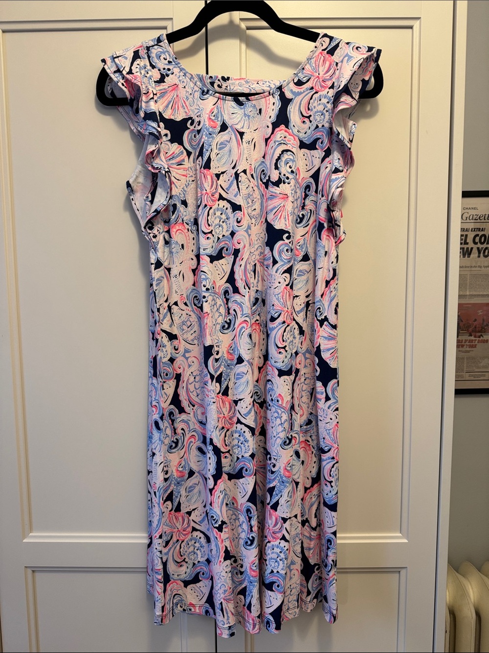 Lilly Pulitzer Dani Dress High Tide Navy It’s For Shore - midi dress - S - NWT